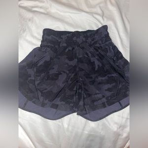 Black Camo Lululemon Track That 5” Short